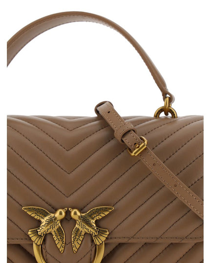 PINKO Brown Calf Leather Bos Taurus Wallet