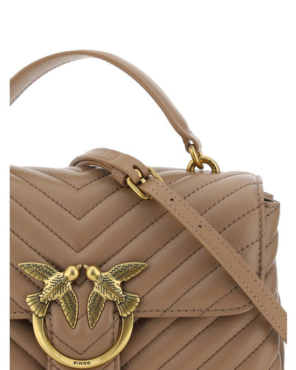 PINKO Brown Calf Leather Bos Taurus Wallet