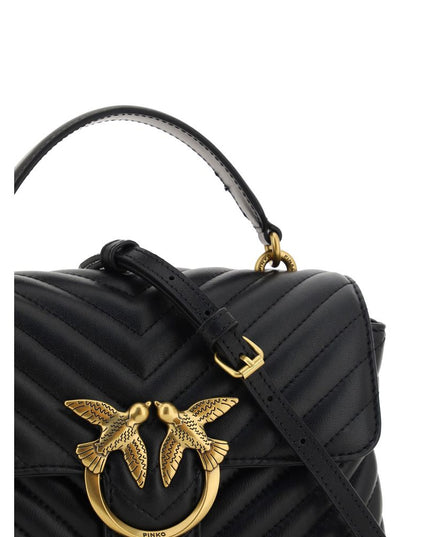 PINKO Black Calf Leather Bos Taurus Wallet