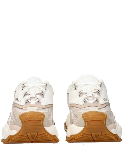 Versace Beige Fabric Chunky Sneakers