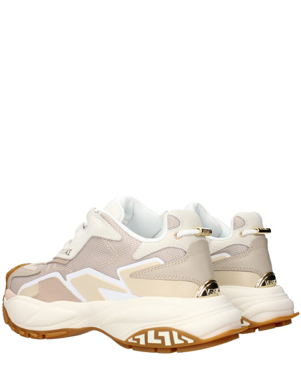 Versace Beige Fabric Chunky Sneakers
