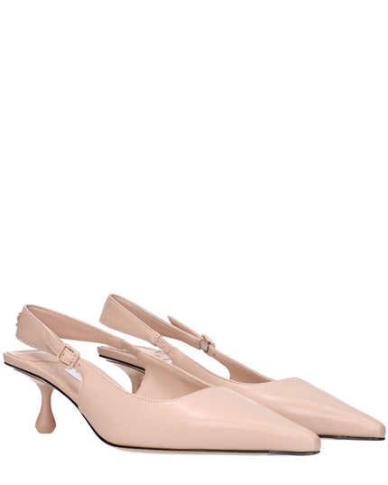 Jimmy Choo Pink Leather High Heel Pumps