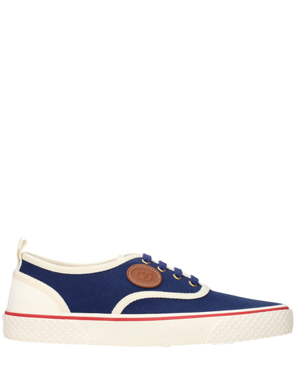 Valentino Garavani Blue Fabric Low Top Sneakers