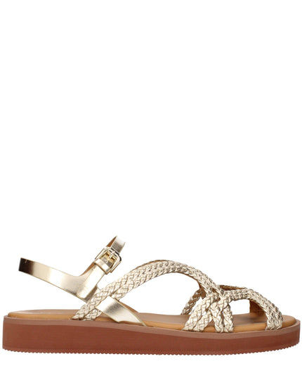 See By Chloé Gold Polyethylene Flat Sandals