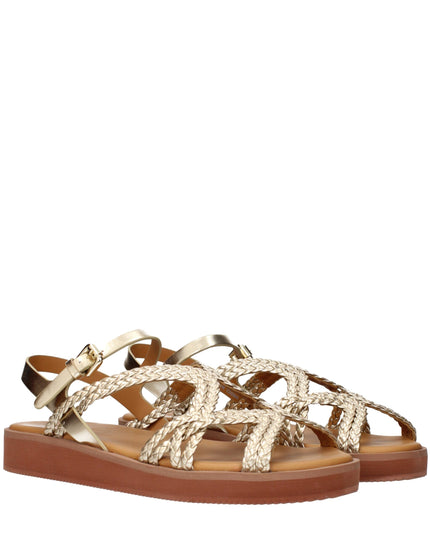 See By Chloé Gold Polyethylene Flat Sandals