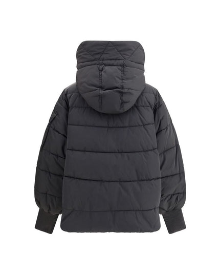 PINKO Black Polyester Full-Length Jacket