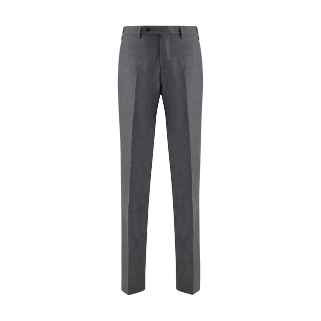 Germano Gray Fleece Wool Dress Pants