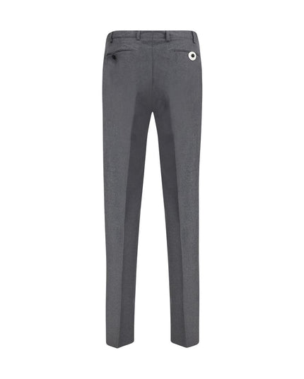 Germano Gray Fleece Wool Dress Pants