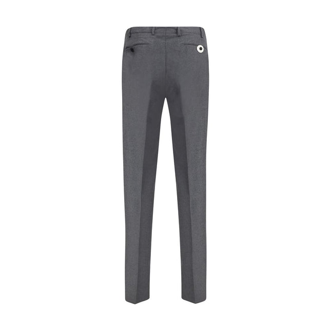 Germano Gray Fleece Wool Dress Pants