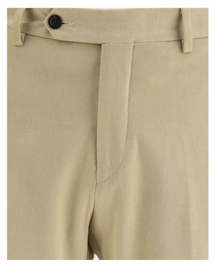 Germano Beige Cotton Chino Pants