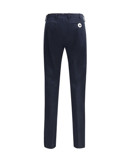 Germano Blue Cotton Chino Pants