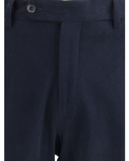 Germano Blue Cotton Chino Pants