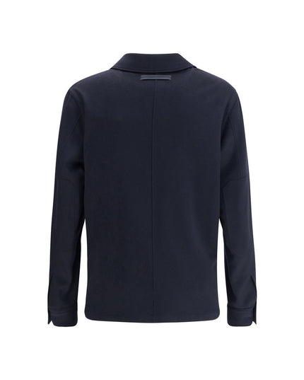 ZEGNA Blue Cashmere Coat