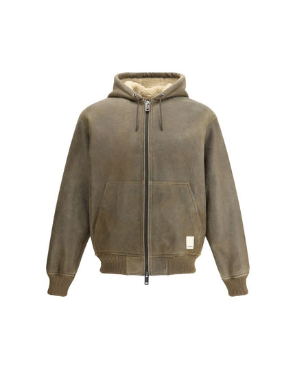 Emporio Armani Brown Lamb Ovis Aries Aries Bomber