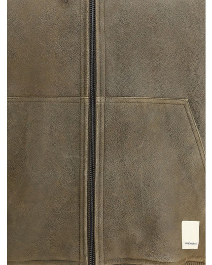 Emporio Armani Brown Lamb Ovis Aries Aries Bomber