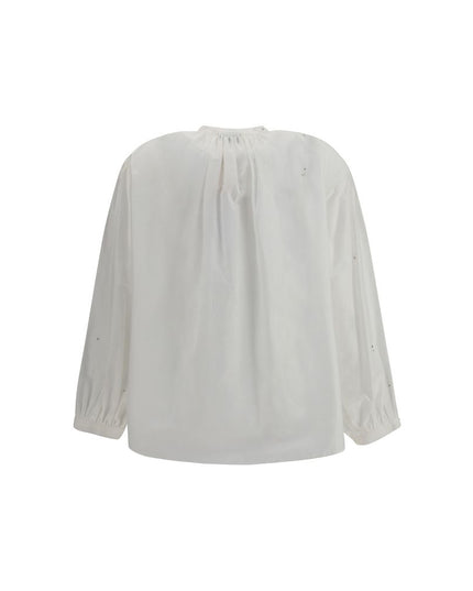 Forte_Forte White Cotton Blouse