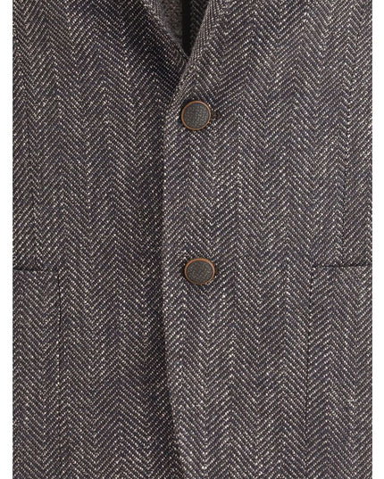 Tagliatore Black Fleece Wool Clothing