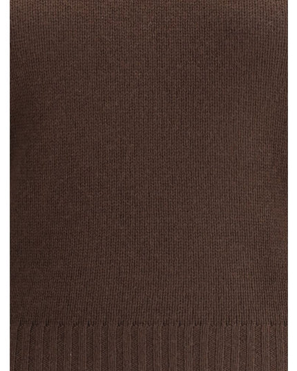 Allude Brown Cashmere Cashmere Sweater