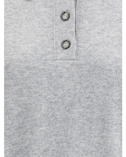 Allude Gray Fleece Wool Sweatshirt