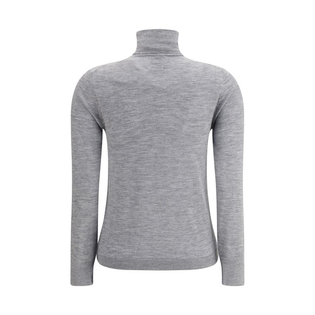 Allude Gray Cashmere Turtleneck