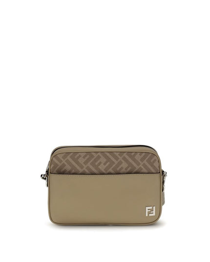 Fendi Beige Leather Shoulder Bag