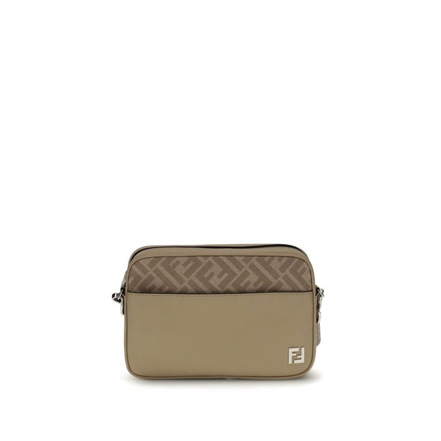 Fendi Beige Leather Shoulder Bag
