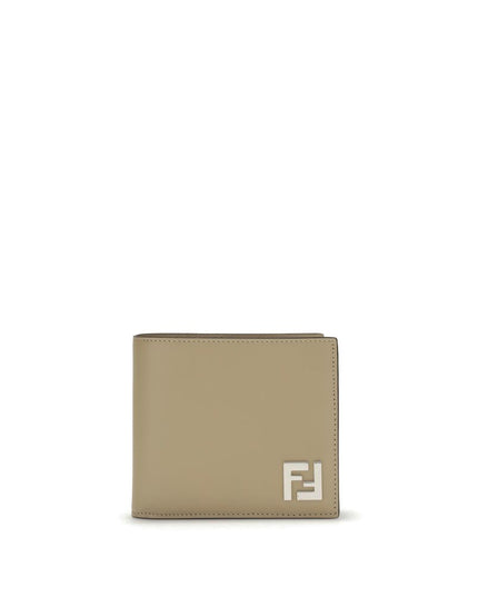 Fendi FF leather and canvas bifold Wallet