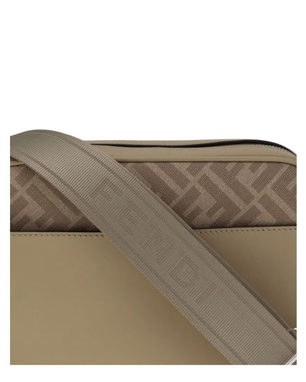Fendi Beige Leather Shoulder Bag