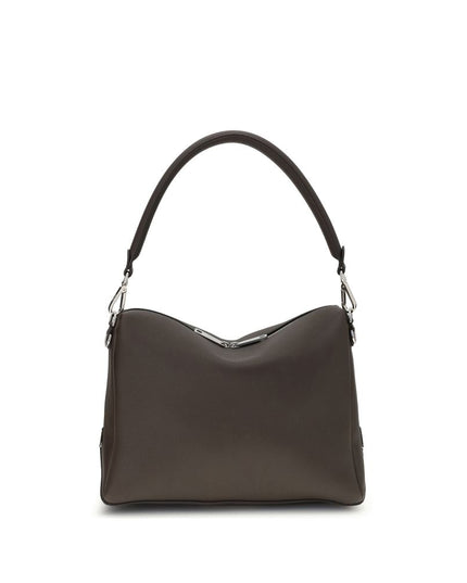 Fendi Brown Calf Leather Bos Taurus Shoulder Bag