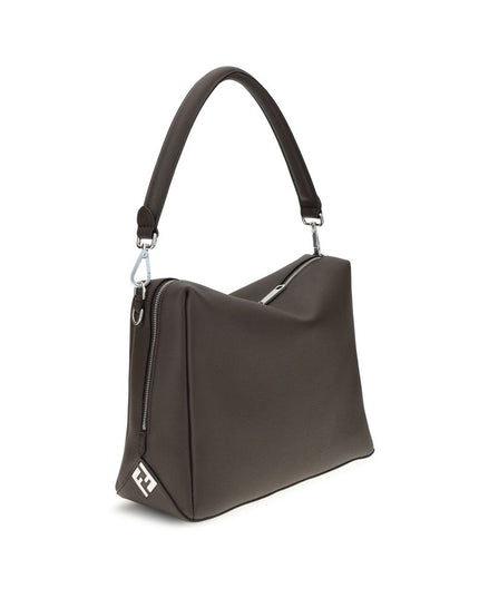 Fendi Brown Calf Leather Bos Taurus Shoulder Bag
