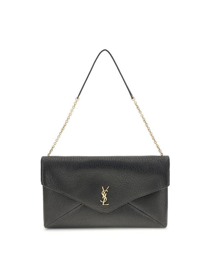 Saint Laurent Black Lamb Ovis Aries Aries Shoulder Bag