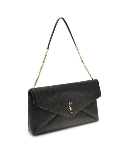 Saint Laurent Black Lamb Ovis Aries Aries Shoulder Bag
