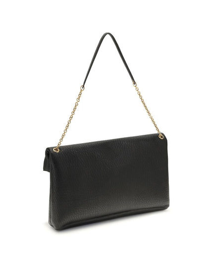 Saint Laurent Black Lamb Ovis Aries Aries Shoulder Bag