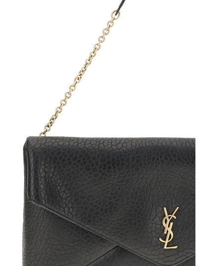 Saint Laurent Black Lamb Ovis Aries Aries Shoulder Bag