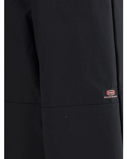 Balenciaga Black Cotton Casual Pants