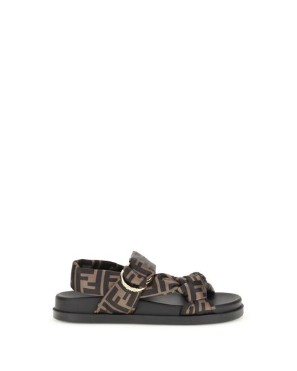 Fendi FF satin Sandals