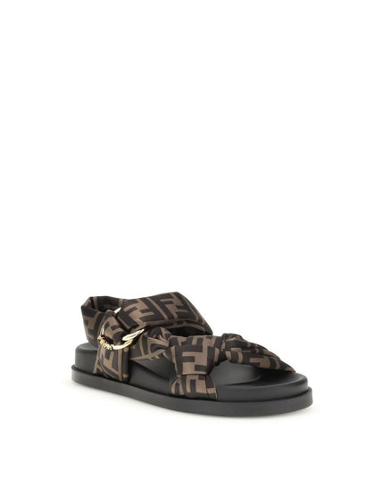 Fendi FF satin Sandals