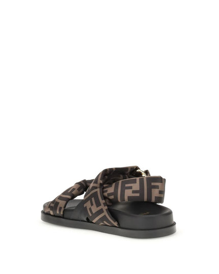 Fendi FF satin Sandals
