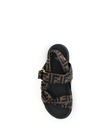 Fendi FF satin Sandals