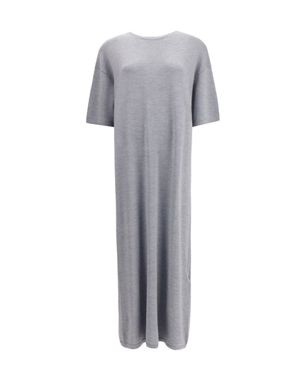 Khaite Gray Wool Casual Dress