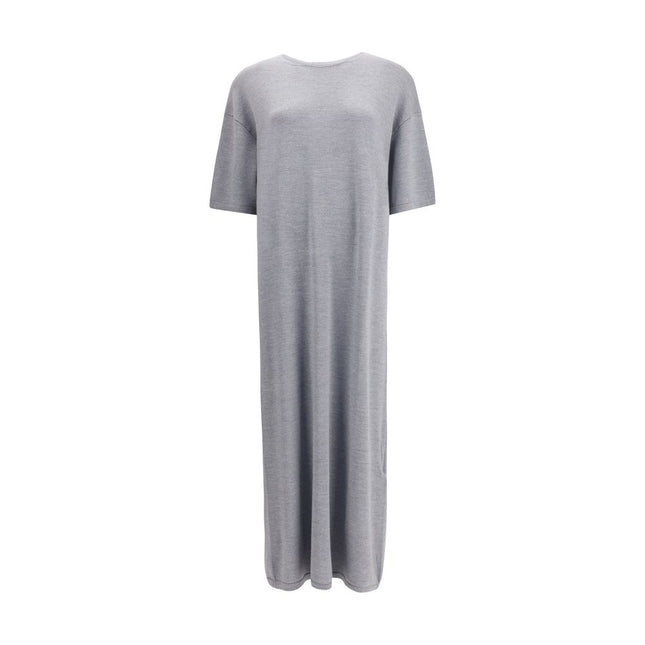 Khaite Gray Wool Casual Dress