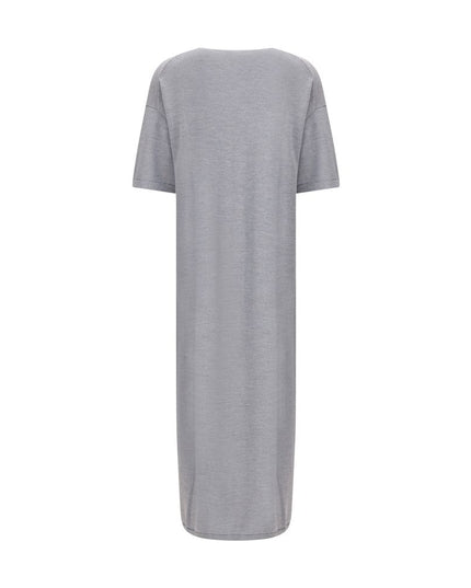 Khaite Gray Wool Casual Dress