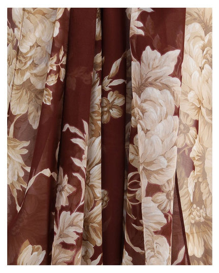 Dolce & Gabbana Bordeaux Silk Pattern Shirt