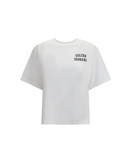 Dolce & Gabbana White Cotton T-Shirt