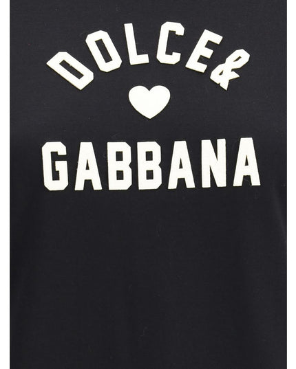 Dolce & Gabbana Black Cotton T-Shirt