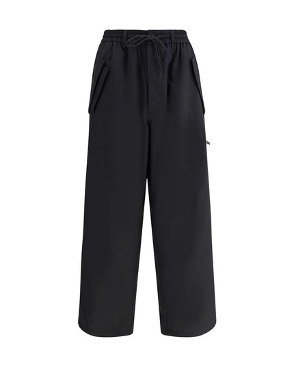 Y-3 Black Wool Casual Pants