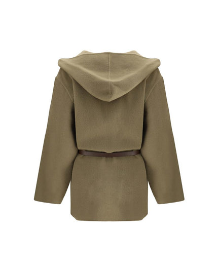 Jacob Cohen Brown Fleece Wool Coat