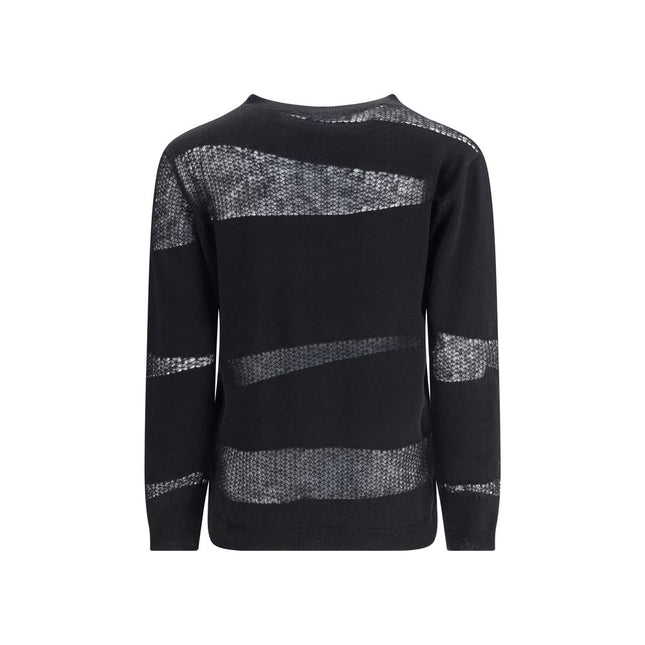 Fabiana Filippi Black Fleece Wool Cashmere Sweater
