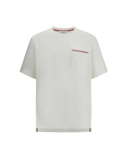 Thom Browne White Cotton T-Shirt