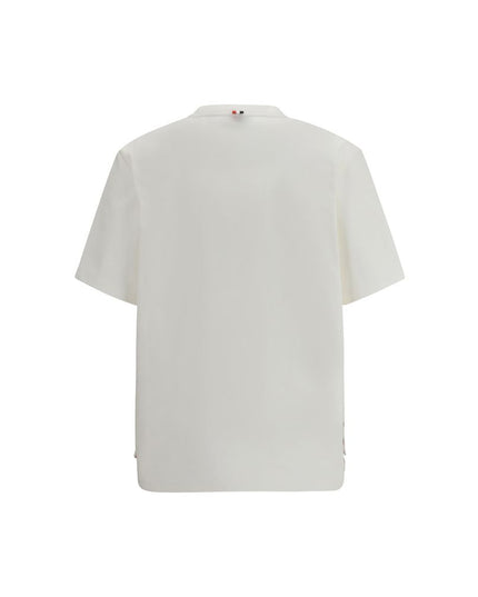 Thom Browne White Cotton T-Shirt